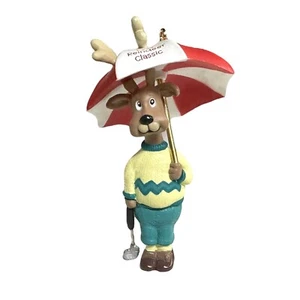 Hallmark Reindeer Classic Golf Pro 1994 Christmas Ornament Golfer with Umbrella - Bild 1 von 6