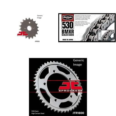 Kit de piñón 530 BMXR cadena natural, delantero y trasero para Suzuki GSX-R1000 2007-2008 Foto 1 de 4