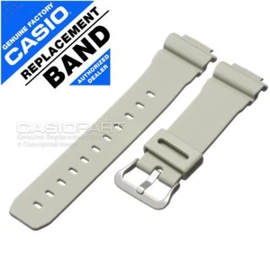 Genuine Casio Watch Band for G-Shock DW-5600M-8 Military Light Grey Rubber Strap - Picture 1 of 2