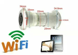 180D 940NM Night Vision 4K HD wireless WIFI IP Door Wide angle Peephole camera  - Picture 1 of 11