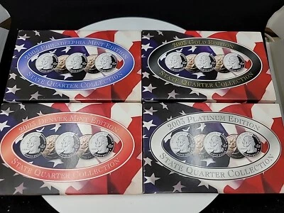 2003 CSN State Quarter Collection: Gold, Platinum, Clad Proof D + P MINT COA - Image 1 of 2
