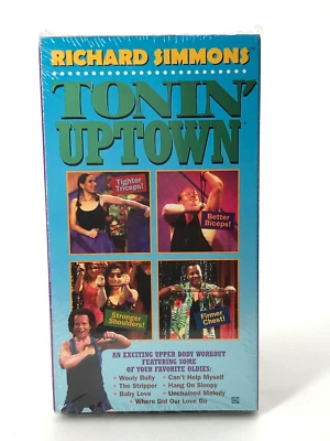 Richard Simmons Tonin Uptown VHS Aerobic Musical Workout 1996 NEW Sealed - Image 1 of 2