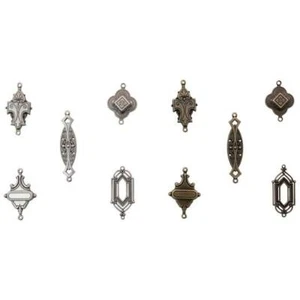 Tim Holtz Assemblage Links 10pcs - Art Deco THA20109 - Picture 1 of 3