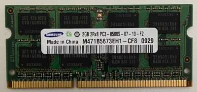 Samsung 2GB PC3-8500S DDR3 1066MHz 204-Pin So-Dimm Memory M471B5673EH1-CF8 - Image 1 of 2
