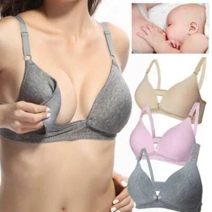 Women's Breastfeeding Bras Cute Bra Cotton Pregnant Maternity Feeding Nursing - Picture 1 of 25