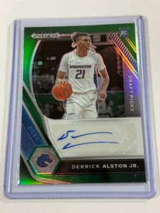 Derrick Alston Jr. 2021-22 Prizm Draft Picks Rookie Auto Green Prizm #DP-DAJ - Picture 1 of 2