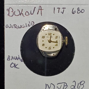 LADIES BULOVA WATCH MOVEMENT 17J 6BO MB218 - Picture 1 of 2