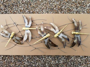*NEW Great Look Dragonfly Metal Wall Art Decor Sculpture Home/Garden - Picture 1 of 3