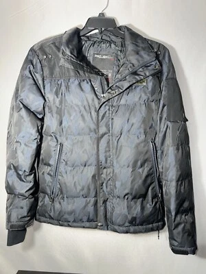 PROJEK RAW Men's Black/blue/grey Camo Zip Up & Button Up Jacket. Size Medium - Image 1 of 4