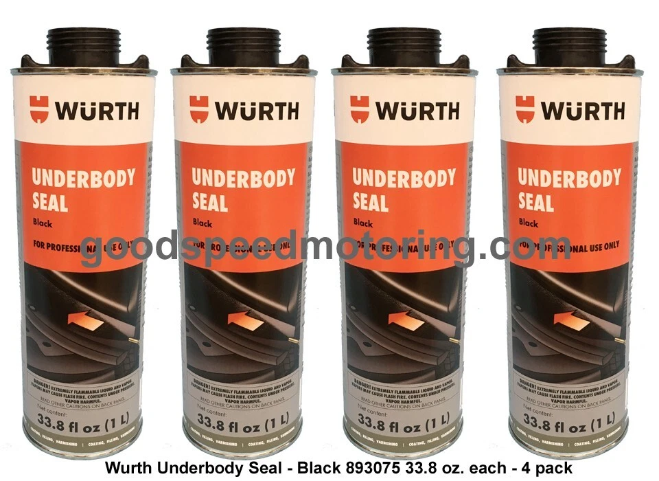 Wurth Underbody Seal  - Paintable Undercoating - 4 Pack - 893075 - 33.8oz Each Foto 1 de 1