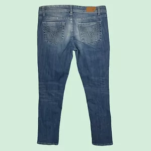 Vigoss Skinny Jeans 11 Damen Extra Slim Straight Mid Rise Blau Stretch 33x30 - Bild 1 von 12