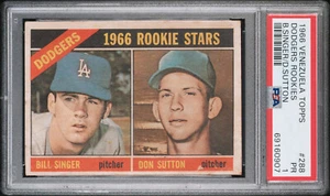 1966 Topps Venezuela #288 Dodgers Rookies Don Sutton HOF PSA 1 💥Looks Nicer!💥 - Picture 1 of 4