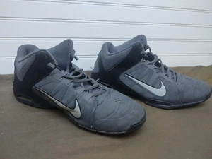 Nike Air Visi Pro 4 Basketball Sneakers Mens Size 9.5 Gray/Black High Lace Up - Picture 1 of 8