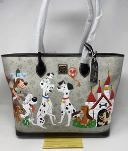 NWT! GENUINE Dooney & Bourke Disney Parks Dogs Tote Bag REIGNING CATS & DOGS - Picture 1 of 12