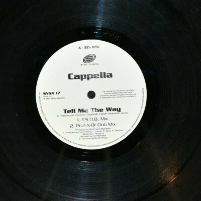 Cappella - Tell Me The Way 1995 12" Double Vinyl Electro Funk DJ Dance Club Mix  - Image 1 of 4