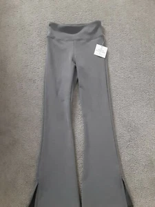 SLS Apparel Gray Ribbed Pull On Pants Girl's Size Small New With Tags - Picture 1 of 3