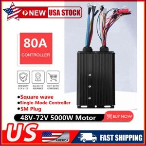 E-Bike Controller 48V-72V 80A 5000W Sine Wave Motor Controller SM Plug USA - Picture 1 of 11
