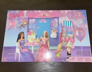 BRAND NEW Barbie Happy Birthday Set 2002 Playset Cake Vintage - Picture 1 of 4