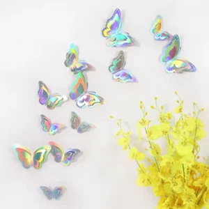 12 Pieces hollow wall butterfly stickers 3d butterfly stickers for home decorati - Picture 1 of 3