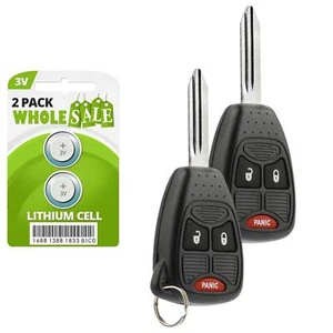 2 Replacement For 2006 2007 2008 2009 Dodge Ram Key Fob Remote - Picture 1 of 4