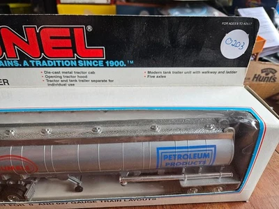 LIONEL O GUAGE , HUMBLE PETROLIUM TRACTOR TRAILER, SEE PHOTOS FOR DETAILS - Image 1 of 4