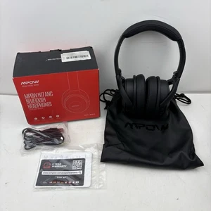 Mpow BH381A Wireless Bluetooth Over Ear Headphones Black - Picture 1 of 6