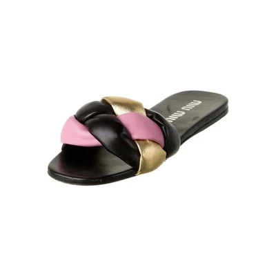 Sandalias MIU MIU Calzature Donna Slip On Tejidas Slide Foto 1 de 4