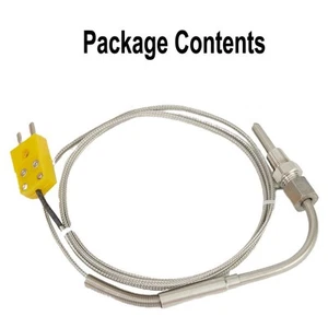 K Type Screw Thermocouple Temperature Sensor Probe 1/8 NPT Thread 1-5M Cable - Picture 1 of 13