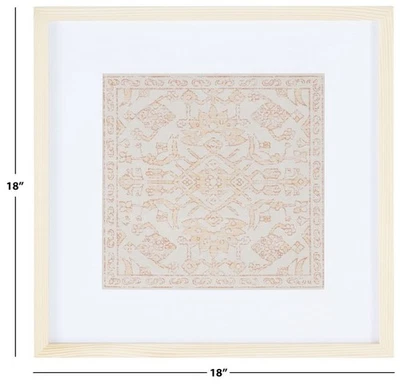 Safavieh STENQUIST 18 FRAMED TEXTILE Wall Art Reduced Price 2172762283 WLA1011A - Image 1 of 4