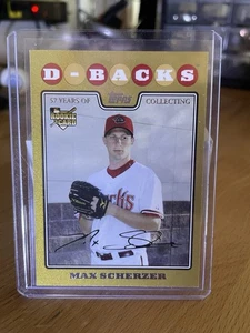 2008 Topps Updates & Highlights Max Scherzer UH280 Gold / 2008 RC rookie - Picture 1 of 2