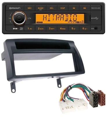 Continental 1DIN DAB MP3 AUX USB Autoradio für Toyota Corolla E12 2003-2008 dunk - Bild 1 von 4