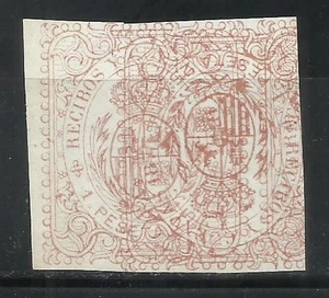 76 --SELLO FISCAL PRUEBA MACULATURA ESSAYO ESSAY PROOF.AÑO 1873 DOBLE IMPRESION, - Imagen 1 de 2