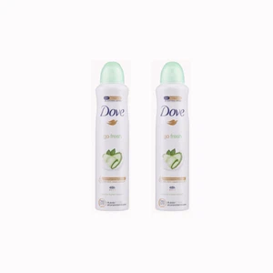 Dove Go Fresh Anti-perspirant Deodorant Cucumber And Green Tea 250ml Pack of 2 - Picture 1 of 3