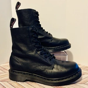 Dr. Martens 1460 Pascal Mono Damen-Schnürstiefel schwarz Virginia-Leder 8 - Bild 1 von 8