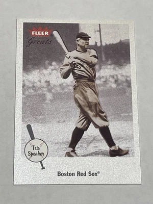Fleer Greats of the Game 2002 béisbol #5 - altavoz Tris - Medias Rojas de Boston Foto 1 de 2