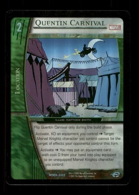 Quentin Carnival MMK-040 Holo VS System Marvel Knights Trading Card TCG CCG - Image 1 of 2