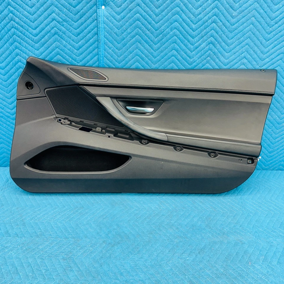 Panel de puerta interior delantero derecho BMW 650i 2012-2017 OEM 51417277529 negro napa Foto 1 de 4