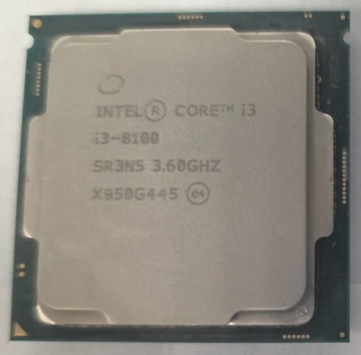 Intel Core i3-8100 SR3N5 4 Cores, 4 Threads, 3.6 GHz, 6 MB Cache, 65W - Image 1 of 2