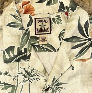 TOMMY BAHAMA RELAX HERREN BUNT GEBLÜMT 100 % SEIDE HAWAII S/S HEMD GRÖSSE L - Bild 1 von 3