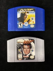GoldenEye 007 + The World Is Not Enough N64 (Nintendo 64) - Authentic F2 - Picture 1 of 6