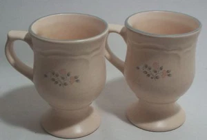 Juego de 2 nuevas tazas de cerámica beige copa para beber - Imagen 1 de 12