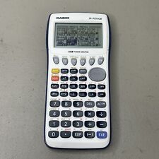 Casio FX-9750GII Graphing Calculator - White And Blue, Tested Works -No Cover