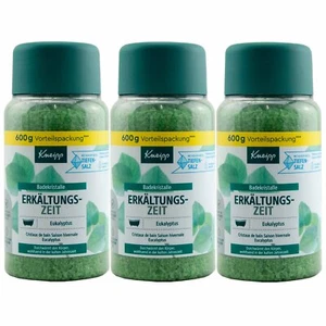 Kneipp Badesalz ERKÄLTUNGS-ZEIT 3 x 600g mit Eukalyptus wohltuend- Badekristalle - Bild 1 von 1