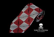 Lord R Colton Masterworks Tie - Levanzo Brown Red & Pearl Necktie - New