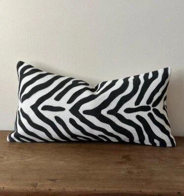 Travesseiro Kilim, fronha 12x24, travesseiro turco Kilim, capa de travesseiro preta - Imagem 1 de 4