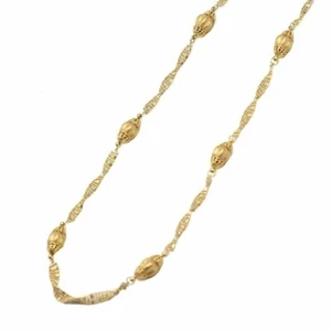K18 Yellow Gold Design Necklace K18YG Approx. 24.0g 18K Gold Ladies Accessories - Picture 1 of 13