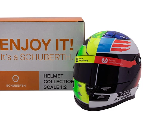 Mick Schumacher 2017 Spa Tribute 1/2 Scale Schuberth Mini Helmet Casque Cover