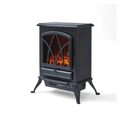 Electric Fire Stove Heater by Warmlite WL46018 Stirling Portable 2000W,in Black - Image 1 of 4