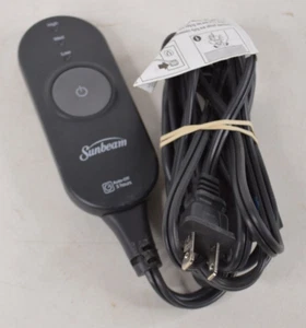 Manta Eléctrica Sunbeam Control Remoto Estilo AA85 3 Puntas Alta Med Baja ¡PROBADA! - Imagen 1 de 7