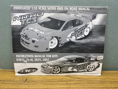 Vintage Associated Nitro 4WD Instruction Manual. RC Racing Car. - Image 1 of 3
